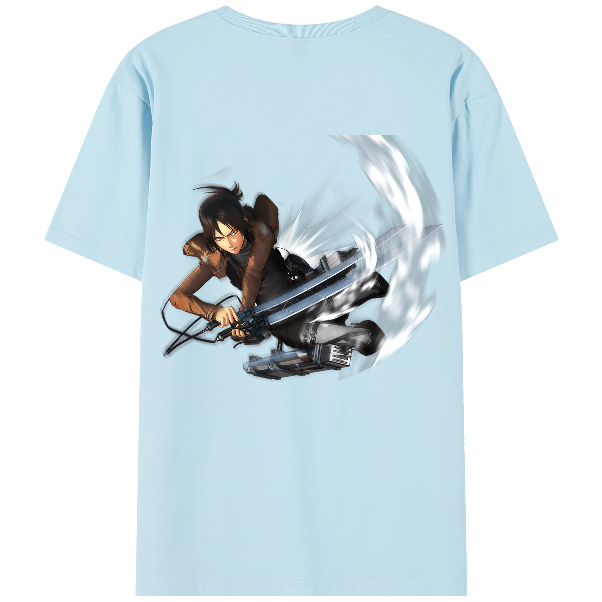 （画像用） 進撃の巨人 Attack on Titan 綿100％半袖Tシャツ（背面プリント）